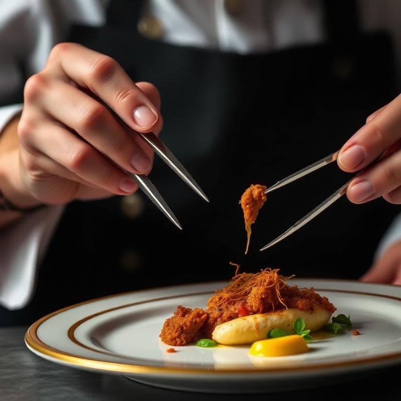 Professional chef cooking in a private kitchen